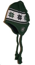 NWT New York Jets NFL Youth Boys 8-20 Tassel Knit Hat With Strings - OSFA