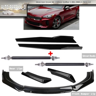 Front Bumper Lip Spoiler Splitter Side Skirt Rear Lip Body For KIA Stinger Forte
