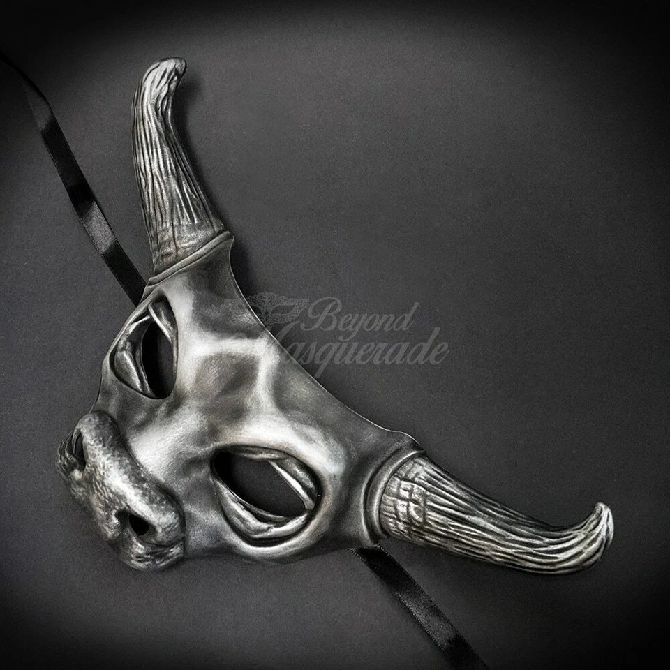 Animal Masquerade Mask Bull Head Men M31183 - Image 4 of 4