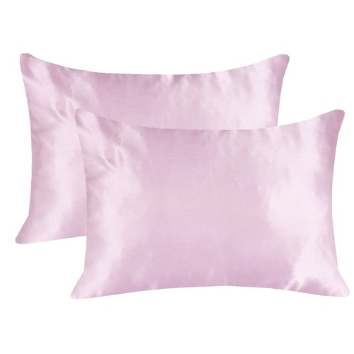 EHP Super Soft & Silky 2 Piece Satin Toddler Pillowcases, Zippered