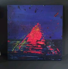 Original Acrylic Abstract 20" X 20" Painting Unframed 1OAK Signed By The Artist 