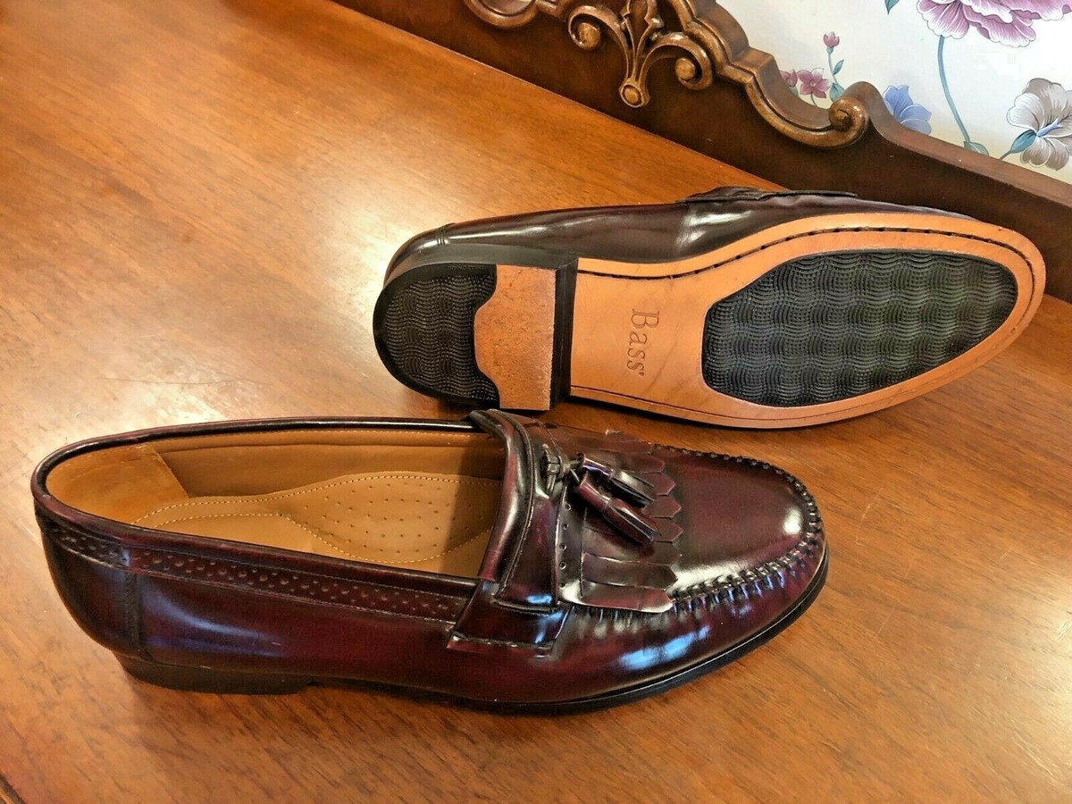 Bass Grammer Padded Burgundy Leather Dress Loafer SZ 9 D Excellent Condition Bass Grammer Padded Burgundy Leather Dress | Mercari main image 3