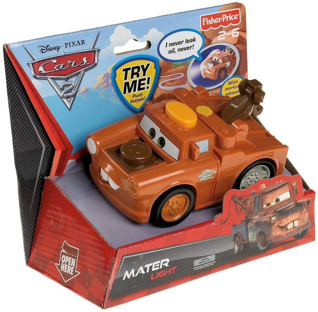 Disney PIXAR Cars 2 LIGHTS MATER - Fisher Price, V7612. Tow Truck