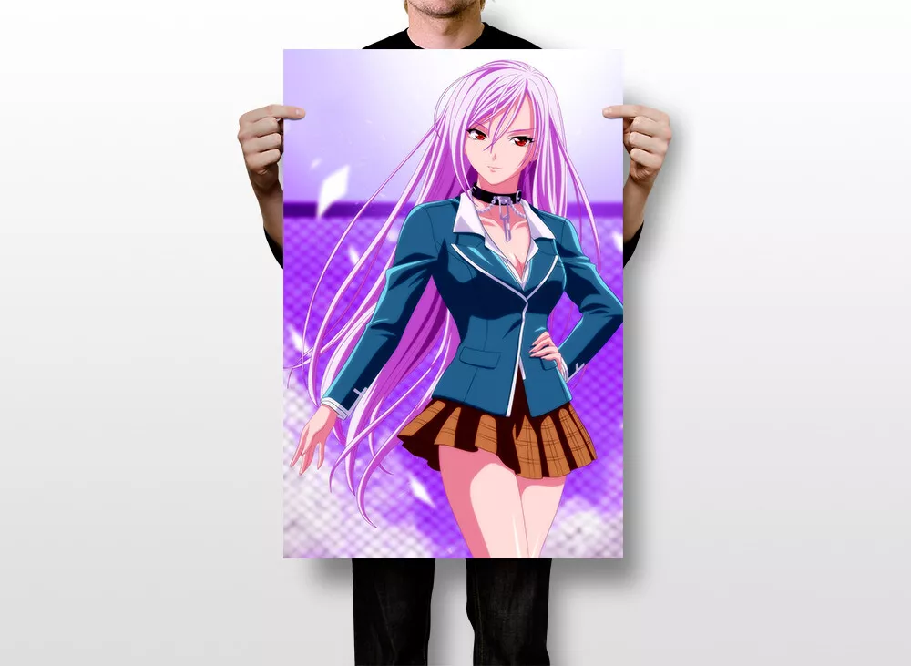  Romantic Comedy Anime Rosario + Vampire Anime Aesthetic Room  Decoration Posters (5) Wall Art Paintings Canvas Wall Decor Home Decor  Living Room Decor Aesthetic 24x36inch(60x90cm) Frame-style: Posters & Prints