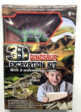 Satz Ausgrabungen Dinosaurier Ausgrabungs-Set Knochen Fossil Skelett 3D Science