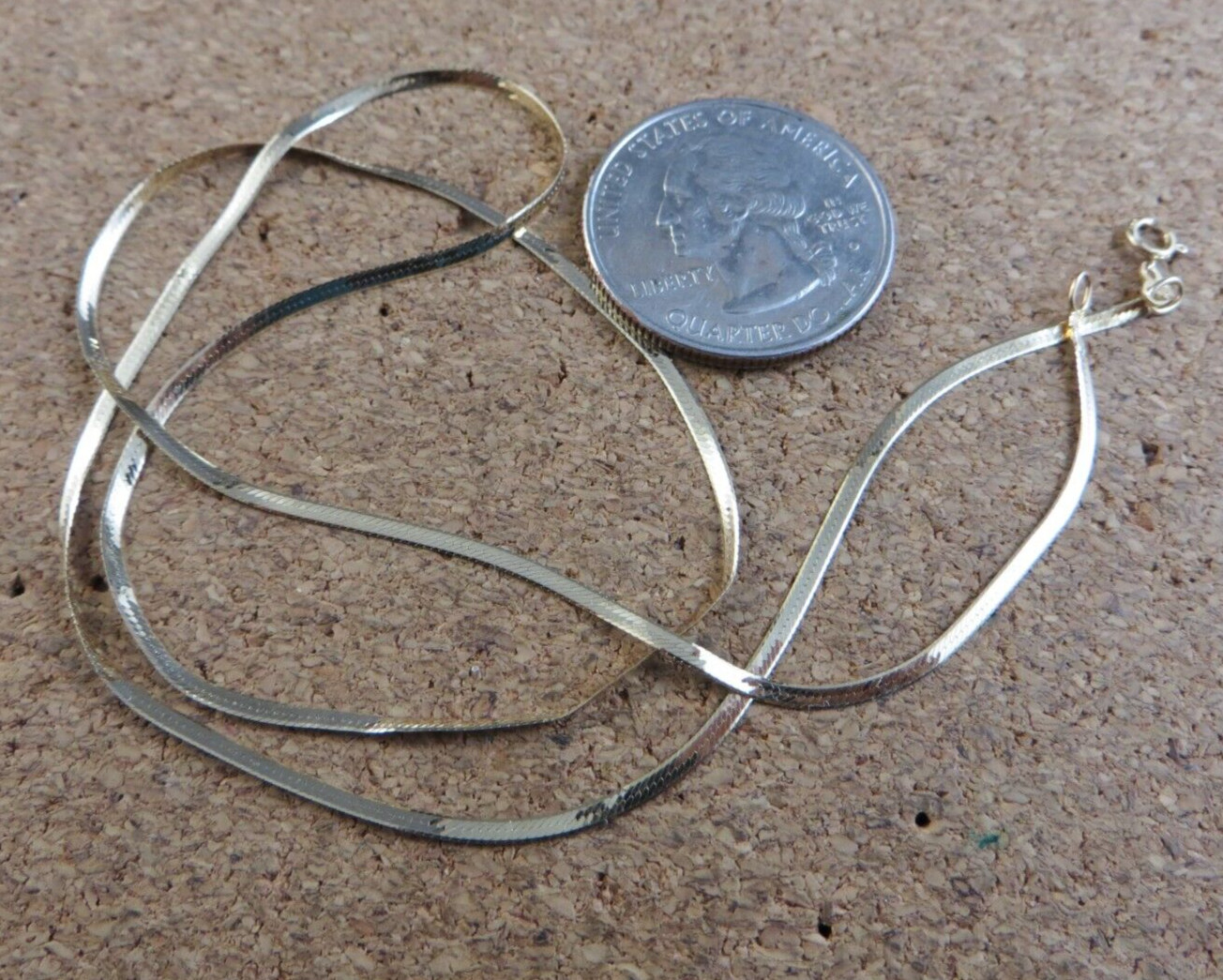 Collana A Catena Herringbone 5mm Finitura Oro 14K - Lunghezza 18-30 Pollici, Chiusura Aragosta