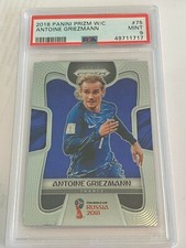 2018 Panini Prizm World Cup Soccer #75 Antoine Griezmann PSA 9 MINT