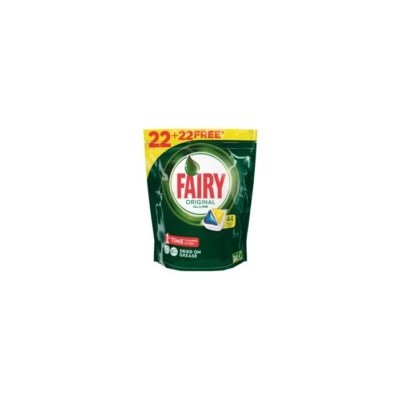 Fairy Lavavajillas Tabs Todo en 1 Limón (22+22 Gratis)