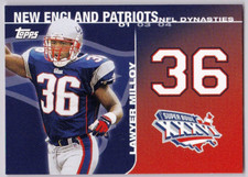2008 Lawyer Malloy Topps NFL Dynasties Tribute Insert Card  New England Patriots