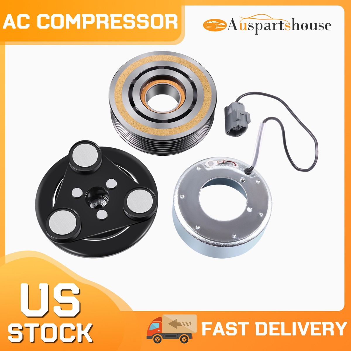 A/C AC Compressor Clutch Kit for 07-08 Mazda 3 Mazda CX-7 06 Mazda