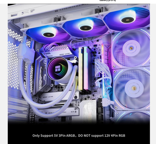 Refroidisseur CPU Thermalright Frozen Notte 360 blanc ARGB V2 refroidissement par eau - Photo 6/9