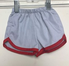 Vintage Health-Tex Healthtex Kids Jogging Shorts Grey Red Sz 12 Months