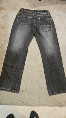34x31 Vintage Southpole Jeans Brown Tab Mens Black 4180 | eBay