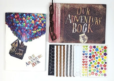 Our Adventure Book, Hardcover Scrapbook w/Photo Holder, Heart Star Stickers