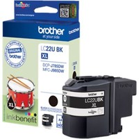 Brother Tinte Schwarz LC-22UBK