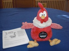 NICI Wake Me Up Buddy Hahn rot 30cm - Wecker Uhr Sound Bewegung Aufnahme - Huhn
