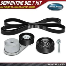 3x Serpentine Belt Drive Component Kit for Chevrolet Cavalier Pontiac Sunfire