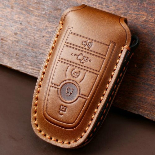 Funda protectora de cuero con llave remota de 5 botones bolsa para accesorios Ford F-150 - Imagen 3 de 13