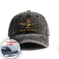 Vintage RAF LOGO ROYAL AIR FORCE Baseball Cap Unisex Denim Hat Adjustable Hat