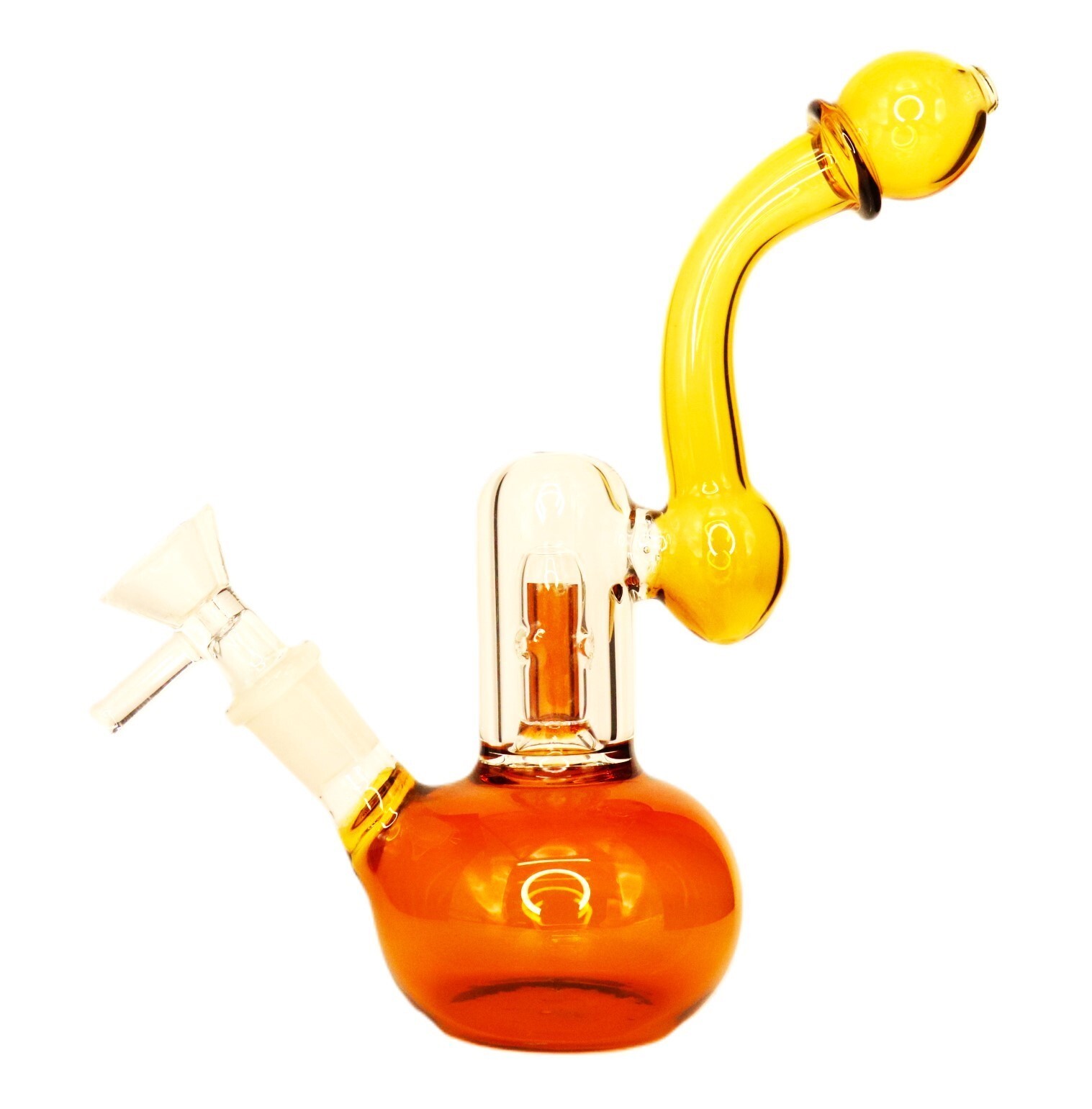 7" Topaz Earthen Brew Percolator Glass Bong Tobacco Smoking Water Pipe