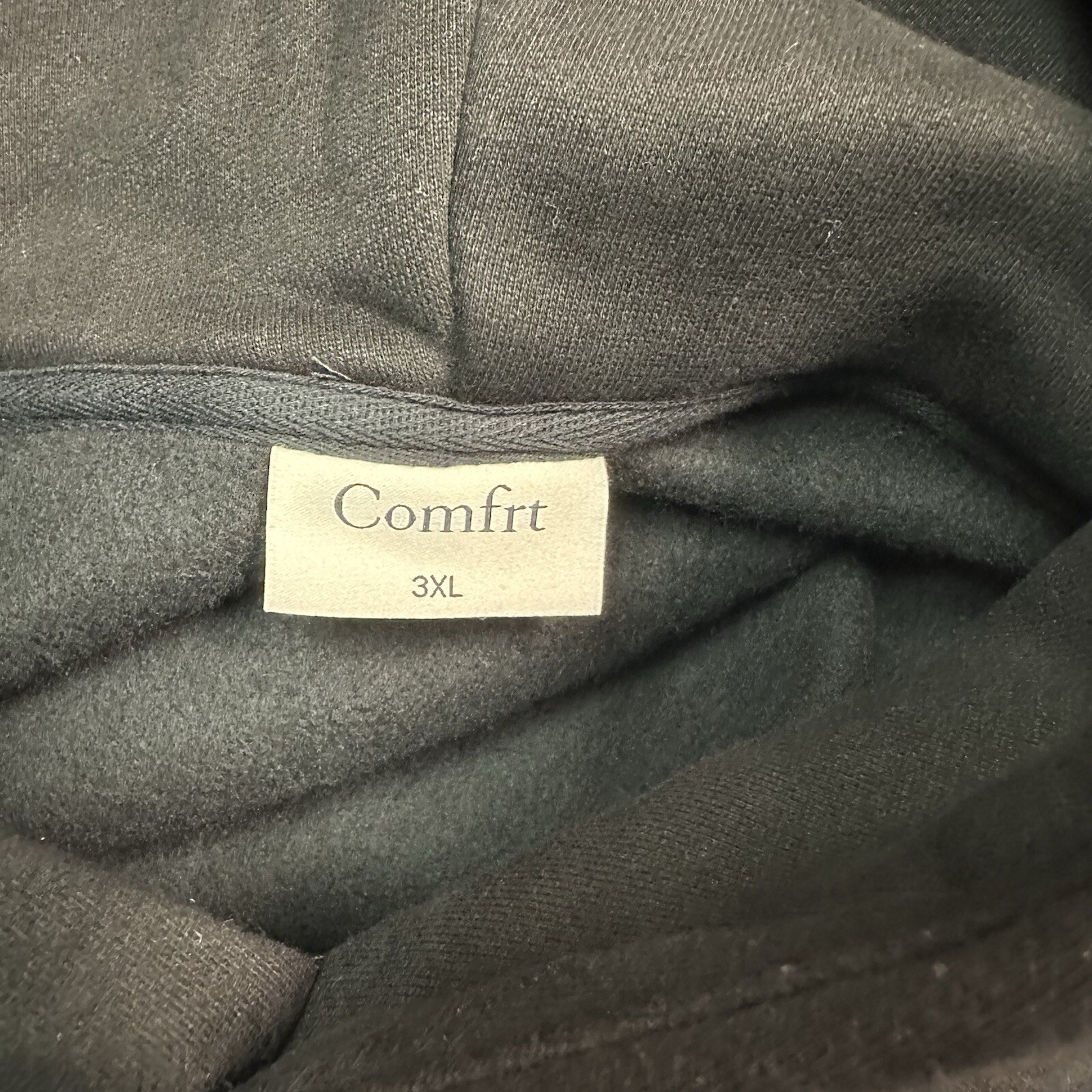 Comfrt Signature Hoodie Onyx Black Color Unisex 3XL