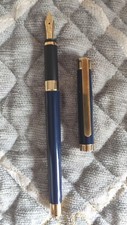 Montblanc noblesse oblige penna stilografica laccata blu