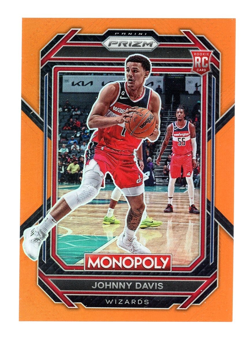 2022-23 Panini Prizm Monopoly Orange Prizm /124 Johnny Davis #90 Rookie RC