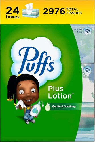 Puffs plus Lotion Facial Tissues, 8 Family Boxes, 124 Facial Tissues per Box, Al - Picture 11 of 12