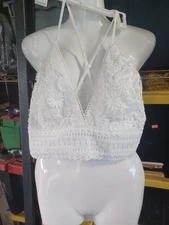 Fashion Nova Ivory Lace Bralette