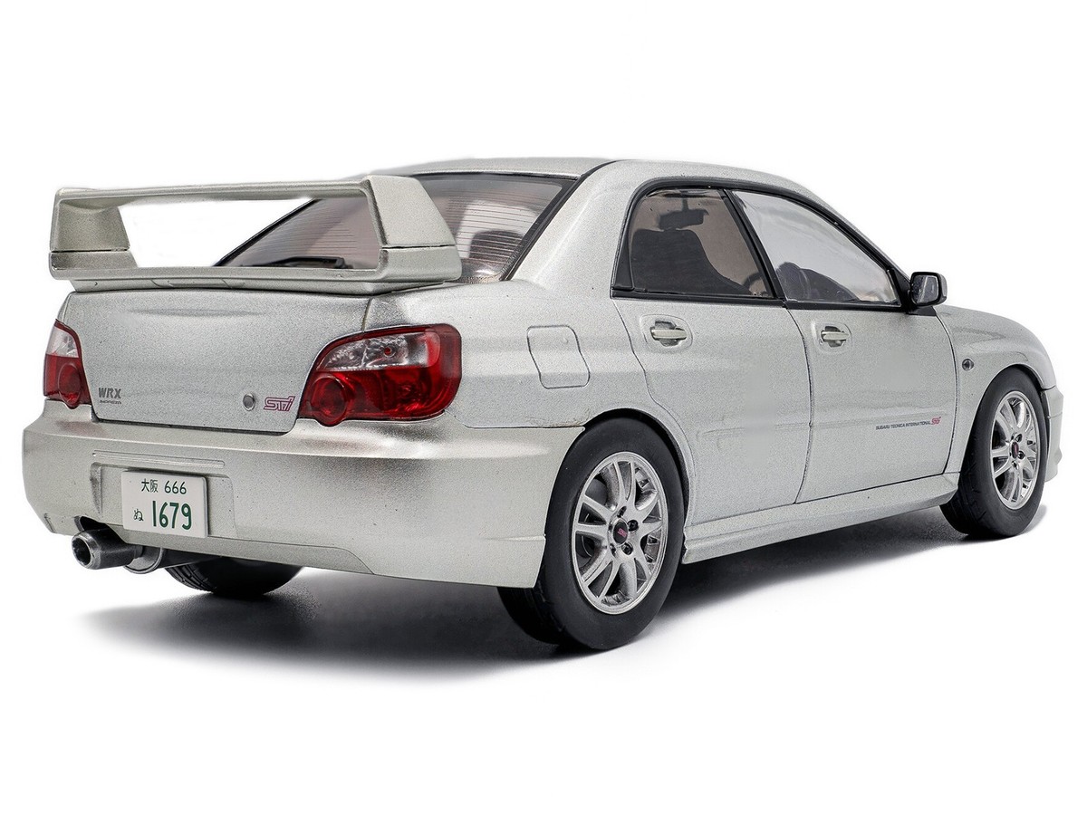 2004 SUBARU IMPREZA WRX STI RHD SILVER 1/18 DIECAST MODEL BY