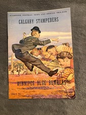 1958 WIFU (CFL) FOOTBALL PROGRAM, SEPT 13: WINNIPEG at CALGARY STAMPEDERS