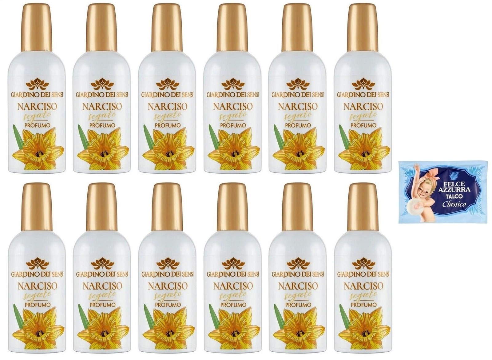 12 Pezzi Giardino dei Sensi Narciso Segreto Profumo Donna 100ml Offerta