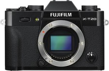 FUJIFILM X-T20 Black Mirrorless Body 8fps WiFi Touch Display
