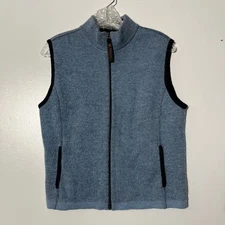 RedMaple Sportswear Alpaca Blend Blue Fullzip Outerwear Vest Men’s Size Small