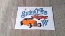 Spring Fling '91 Automobilia Car Show Dash Plaque USA Made Badwater Bunch