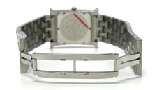 Hermes H Watch Hh1.510 Stainless Steel Quartz Ss/Qz Black Dial Silver Men'S 9