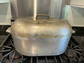 Vintage Wagner Ware Sidney O Magnalite 4269 M 17 QT Roaster with Trivet/Drip Pan