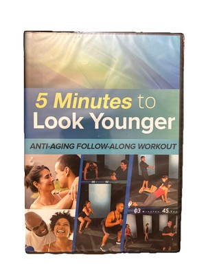 #ad #ad 5 Minutes to Look Younger : Anti Aging Follow Along Workout New Sealed DVD $14.99