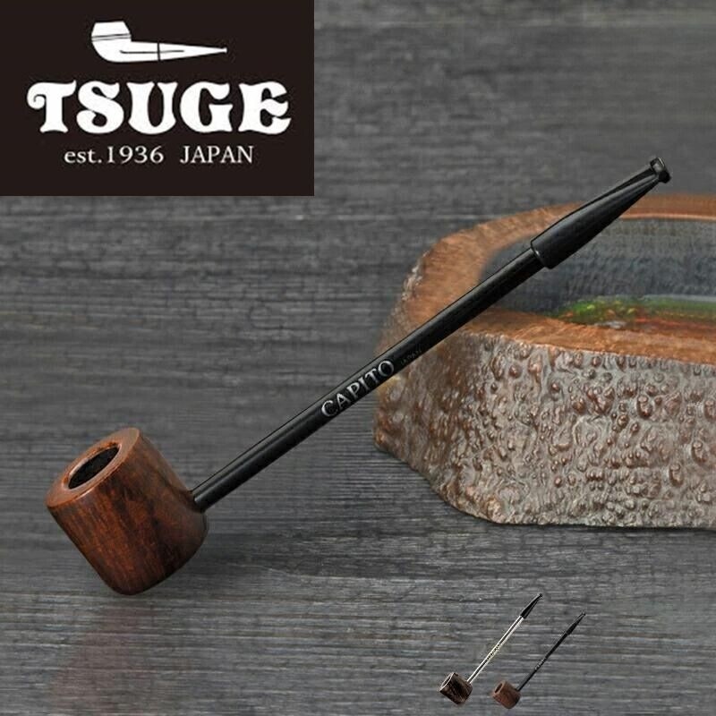 tsuge tobacco for sale Carved Billiard with Ivory Stem (1950s) Pipe TSUGE : Cigarette PIPE (Briar)