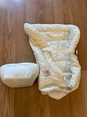 ERGOBABY Ergo Baby Carrier Original Infant Insert Cotton Natural with Pillow Set