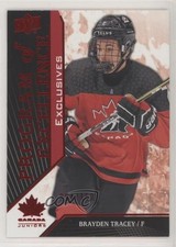 2019 Team Canada Juniors Program of Excellence Exclusives Brayden Tracey 0v7