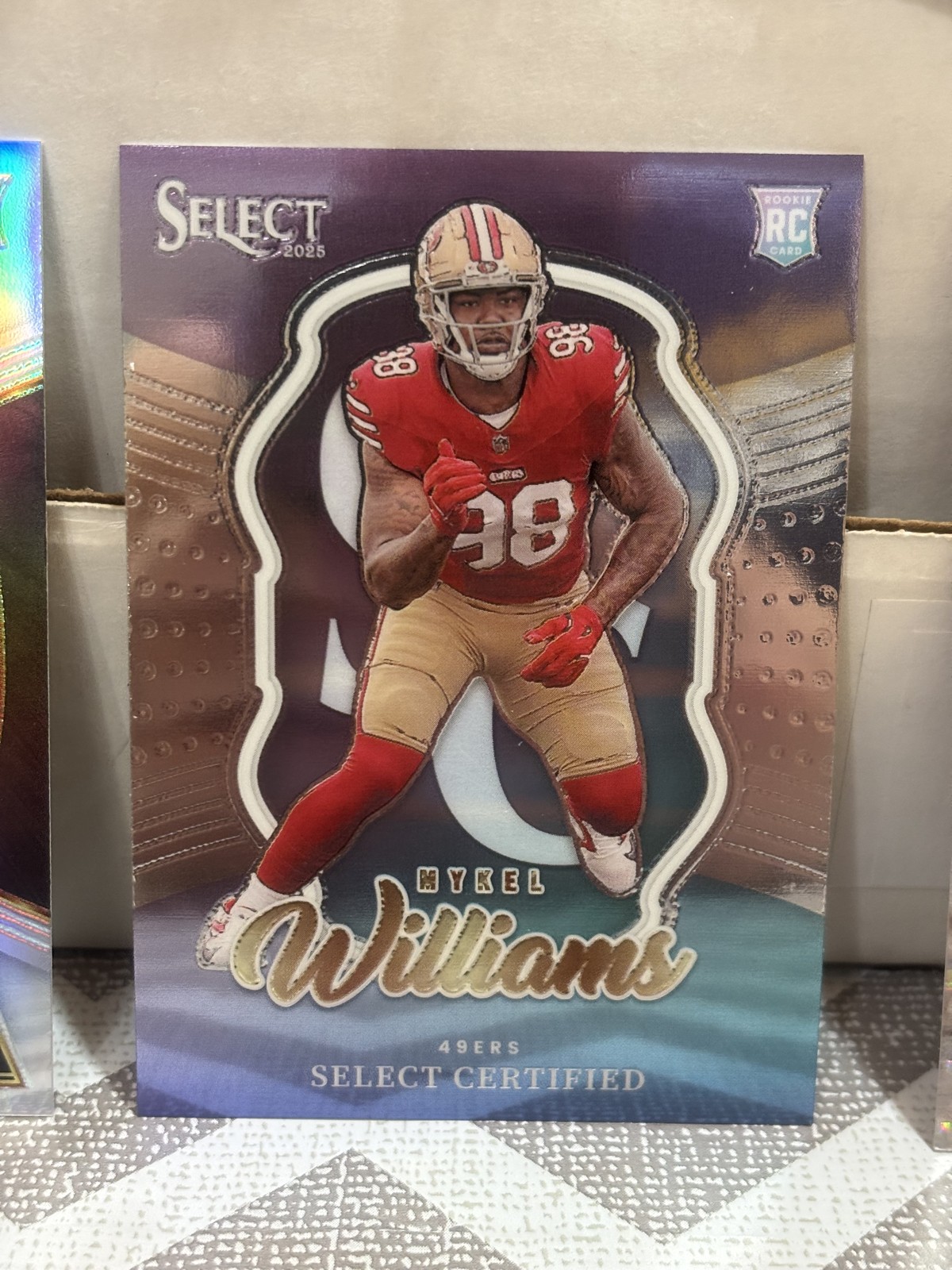 2025 Panini Select - Select Certified Rookies Mykel Williams #7 (RC)