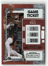 John Wall 2021-22 Panini Contenders Anniversary Edition Game Ticket Houston