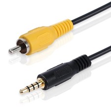PNGKNYOCN 3.5 mm to RCA Video Cable 1/8 inch Male Plug to RCA Male Audio Adap...