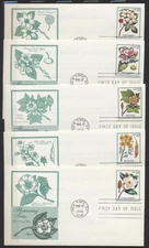USA 3193 - 3197 Flowering Trees 1998 Set of 5 FDC's ARTMASTER Cachets LOT 2369