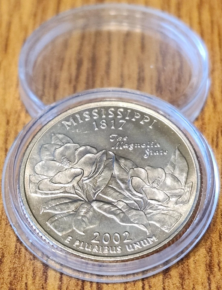 2002D Mississippi State Collectible Quarter from Bank Rolls - Image 2 of 4