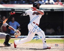 Yonder Alonso Cleveland Indians Signed 8x10 Photo PSA