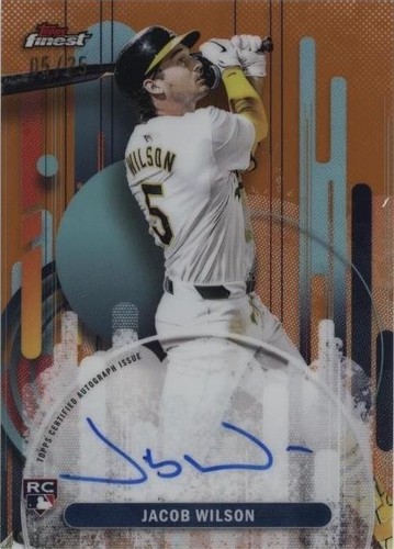 Jacob Wilson 2025 Topps Finest Rookie Autograph Relic #/99 Jersey