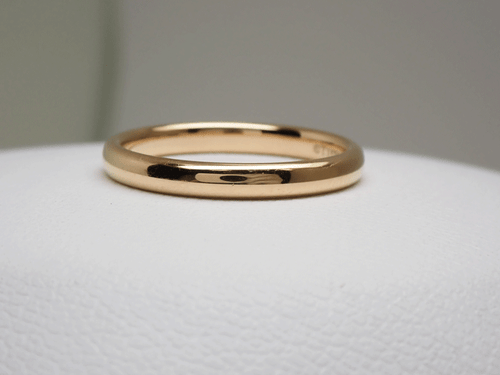 Tiffany & Co. Wedding Band Ring #50 US 5.5 18K RG Rose Gold 750 2.5mm Wide 1844 - Picture 2 of 6