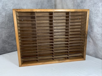 #ad #ad Napa Valley Box Company Cassette Tape Storage Vtg Media Holder Wood Stained Wall $74.99